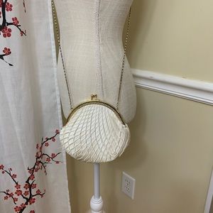 Claire’s White Satin Clutch